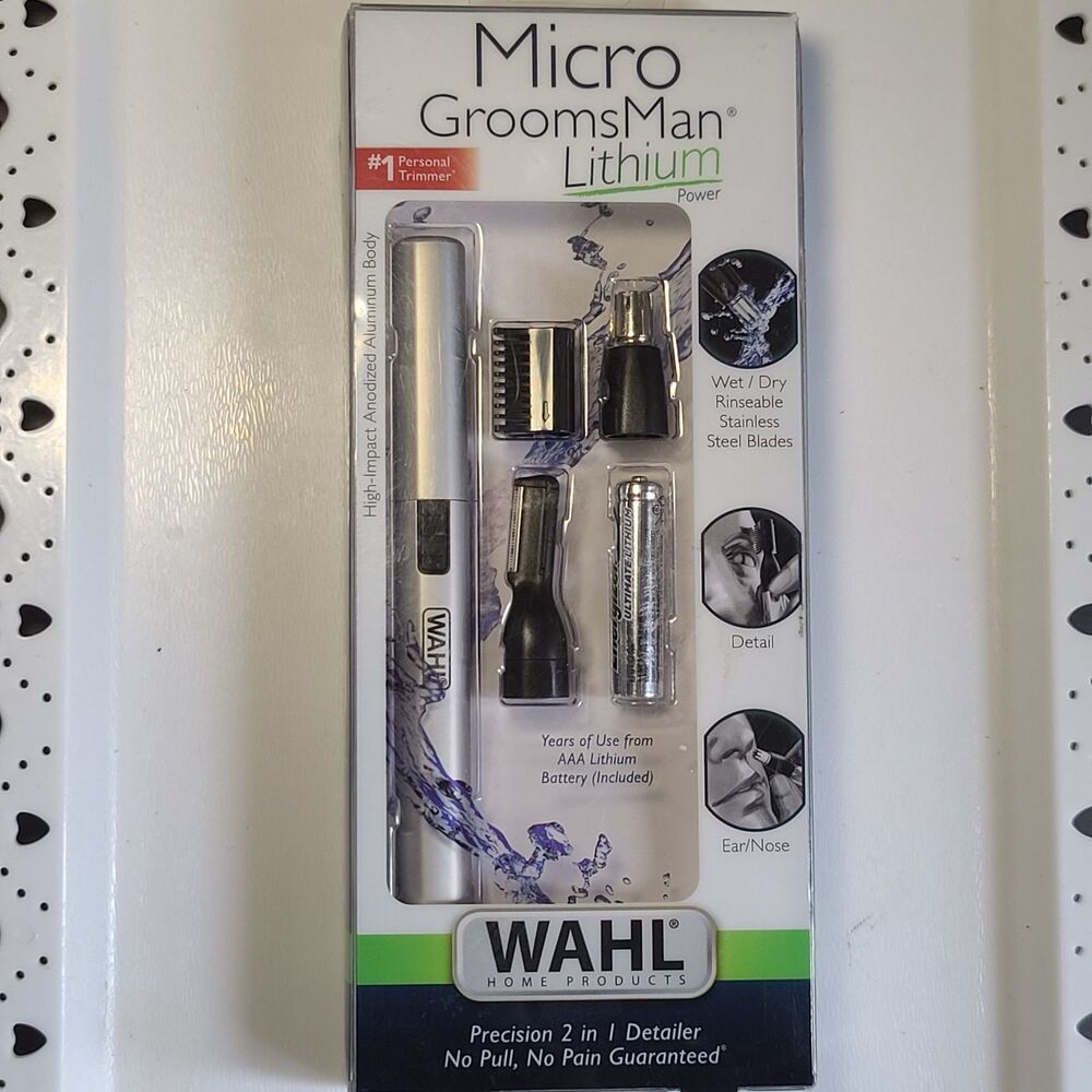 Wahl Micro GroomsMan Lithium Trimmer 5640-1001N Nose Ear Trimmer NEW SEALED